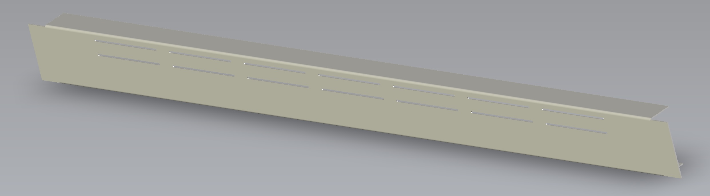 Horizontal Half Height Slots C Vent